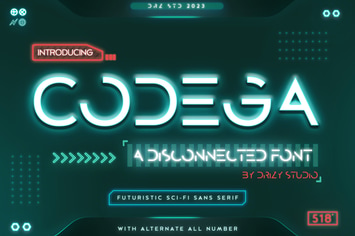 Codega - Sans Serif Disconnected Font