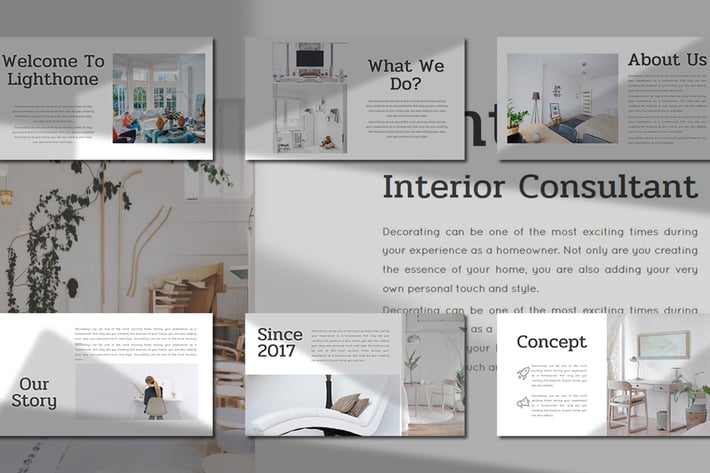 Lighthome – Interior Consultant  Keynote Template