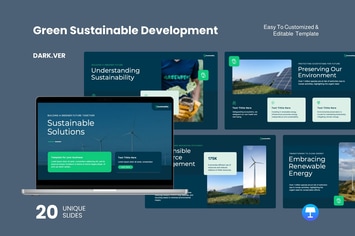 Green Sustainable Development Dark Ver. - Keynote