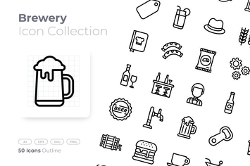 Brewery Outline Icon