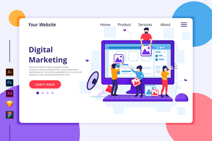 Digital Marketing Illustration