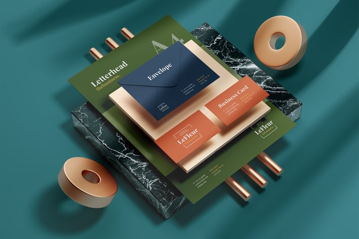 Modern Stationery Mock-Up Template