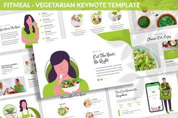 Fitmeal - Vegetarian Keynote Template