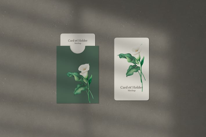 Card and Holder Mockup