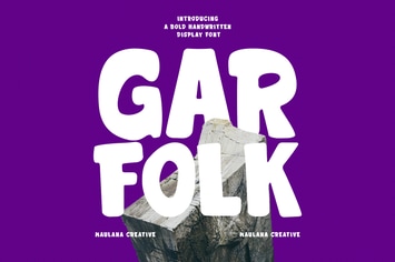 Garfolk Handwritten Display Font