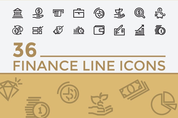 36 Finance Line Icons