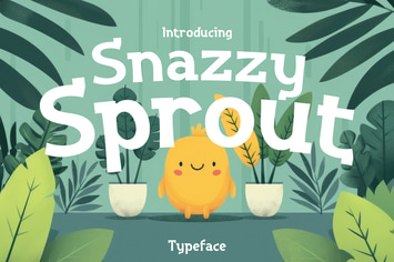 Snazzzy Sprout - Adorable Typeface for Kids