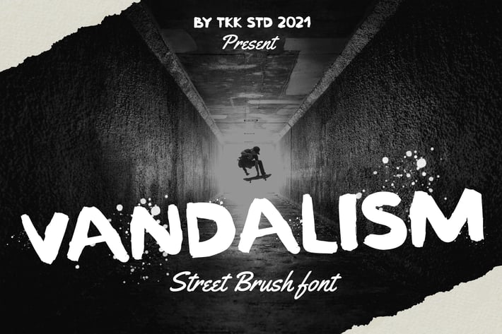 Vandalism - Street Brush font