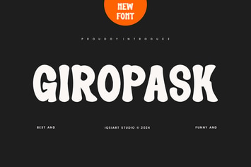 Giropask - Funny & Groovy Font