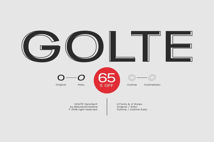 Golte Sans Font
