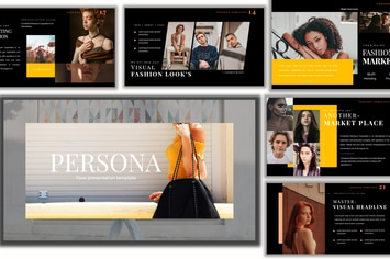 Pesona Dark Lookbook Powerpoint