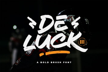 De Luck - A Bold Brush Font