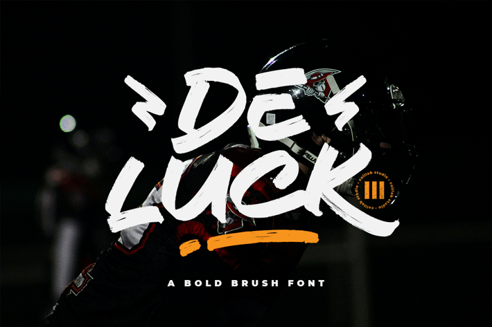 De Luck - A Bold Brush Font