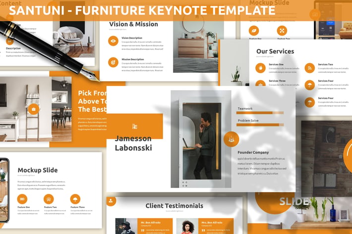 Santuni - Furniture Keynote Template