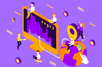Online Reservation Isometric Illuctration
