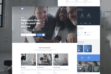 Mola - Business Landing Page Adobe XD