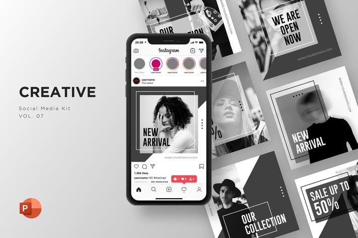 Creative Social Media Kit Vol. 07 - PowerPoint