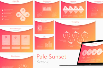 Pale Sunset Keynote Template