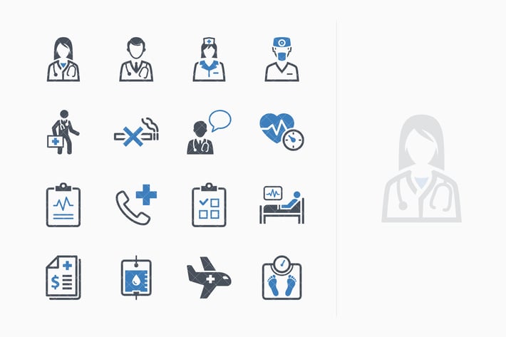 Medical Services Icons Set 2 - Blue Series