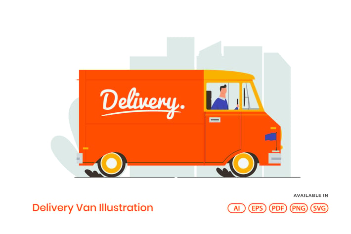 Delivery Van Illustration