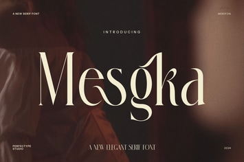 Mesgka Elegant Serif Font