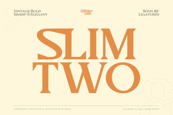 Slimtwo Vintage Bold, Sharp & Elegant Serif