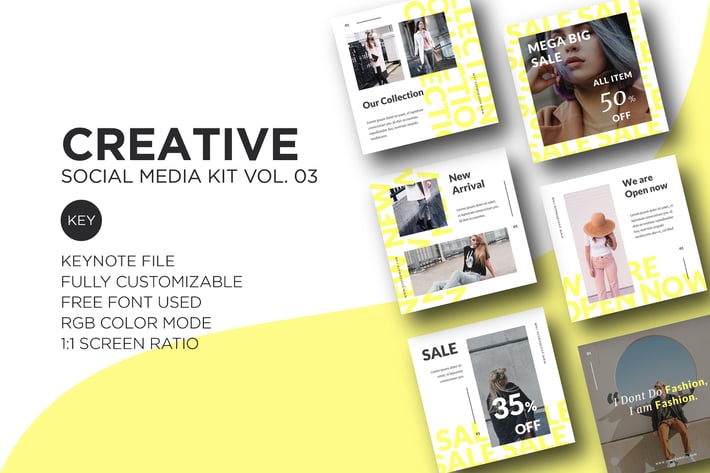 Creative Social Media Kit vol. 03 - Keynote