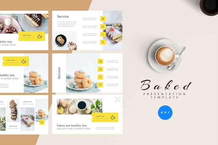 Baked - Bakery Keynote Presentation Template