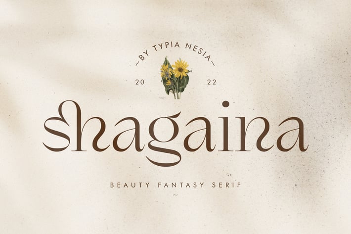 Shagaina - Elegant Aesthetic Serif - Lovely Font