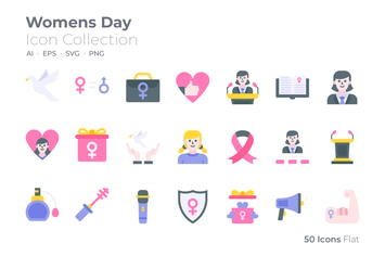 Womens Day Color Icon