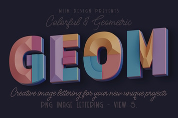 Decorative Geometry - 3D Lettering - View 5