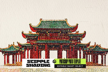 Stipple Shading Photo Effect