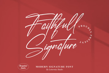 Faithfull Modern Signature Font