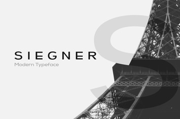 SIEGNER - Modern Typeface + WebFonts