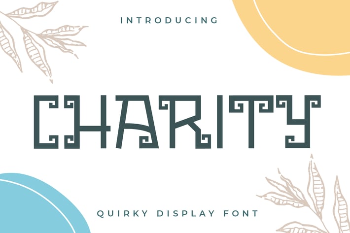 Charity - Quirky Display Font