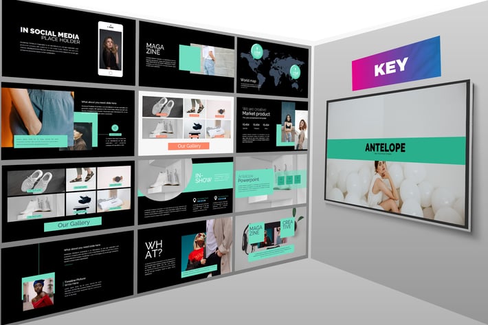 Antelope Lookbook Dark Keynote Template