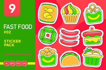 Fast Food #02 Sticker Pack