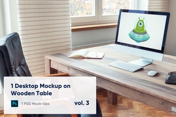 1 Desktop Mockup - Home Office - vol. 3