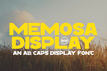 Memosa - All Caps Display Font