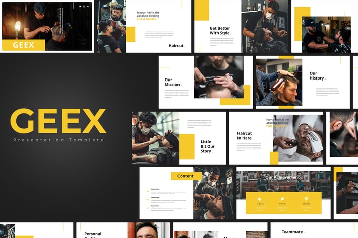 Geek – Barbershop PowerPoint Template