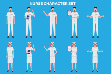 Nurse Character Set – Illustrations