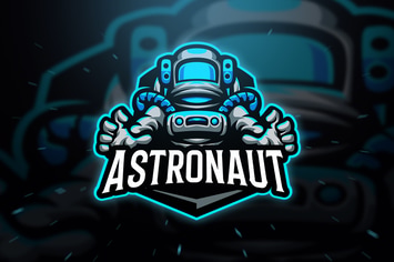 Astronaut Sport and Esport Logo Template