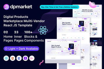 DpMarket – Digital Marketplace Multi-Vendor React 