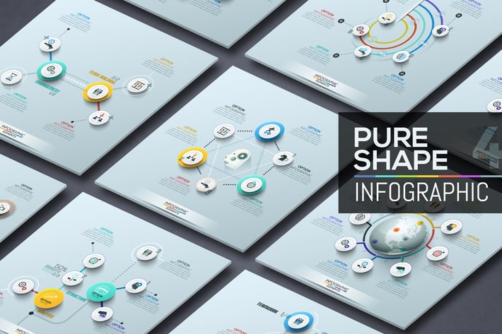 Pure Shape Infographics. Part 4