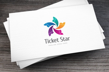 Ticket Star Logo Template