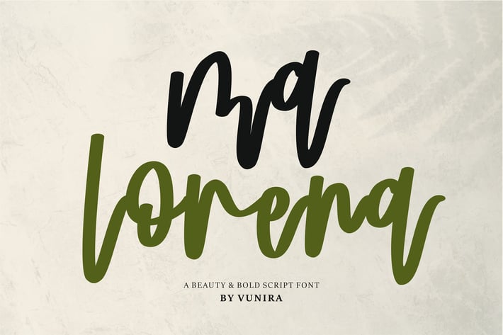 Ma Lorena | A Beauty & Bold Script Font