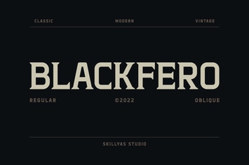 Blackfero a Display Font