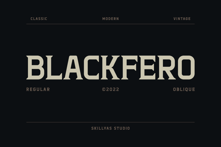 Blackfero a Display Font
