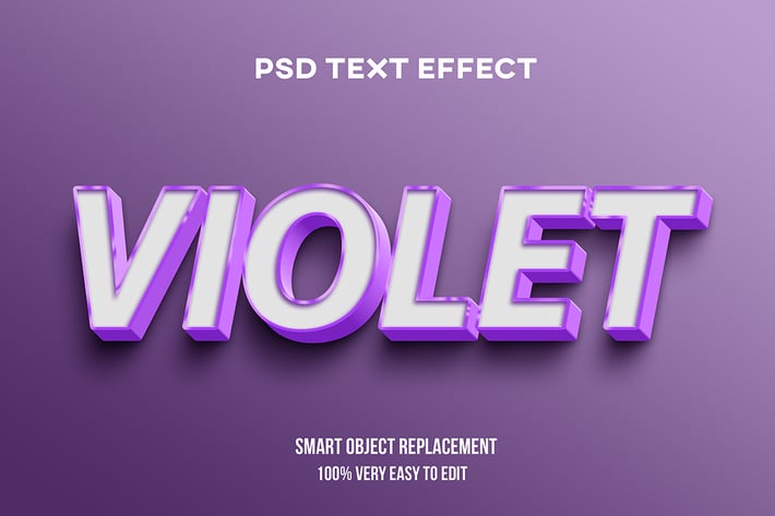 Violet text effect