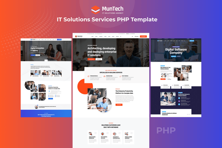 Munteh - IT Solutions Services PHP Template 